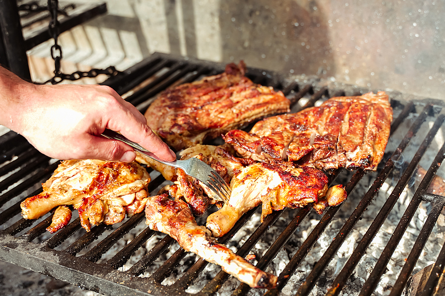 Chicken on the grill